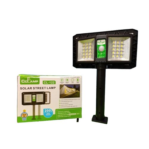 CcLamp 200W Solar Streetlights - 38,000 Lumens LED Outdoor Lighting