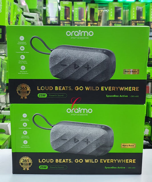 oraimo SpaceBox Active OBS-680 25W Portable Bluetooth Speaker with FM Radio