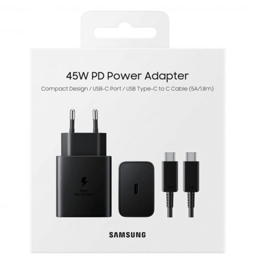 Samsung 45W PD Fast Charging Wall Adapter – USB-C with Cable