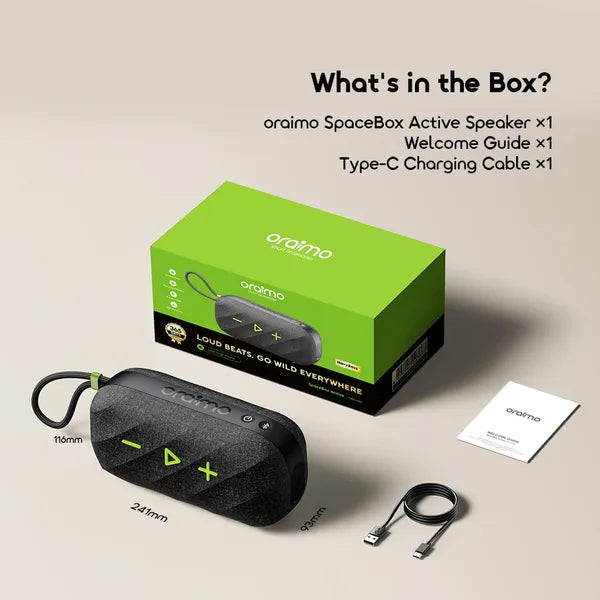 oraimo SpaceBox Active OBS-680 25W Portable Bluetooth Speaker with FM Radio